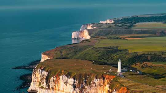 Etretat，诺曼底，海岸，海