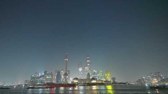 上海流星 陆家嘴流星 城市流星 双子座视频素材模板下载
