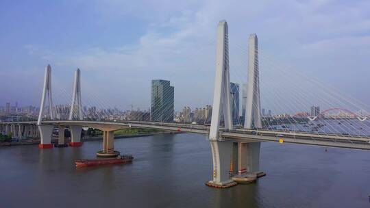 广州番禺洛溪大桥视频素材模板下载