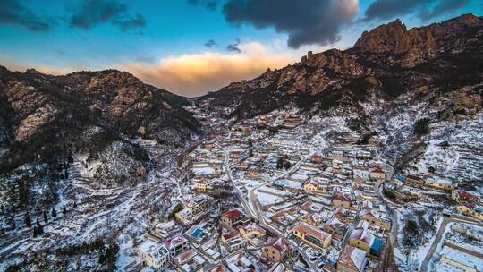 崂山雪景