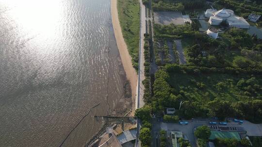 珠江口海域沿岸航拍