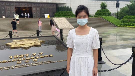 北京宛平城内，中国人民抗日战争纪念馆视频素材模板下载