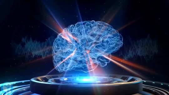 人大脑虚拟3D投影 未来科技 AI智能