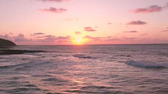 黄昏 海滩 大海 夕阳