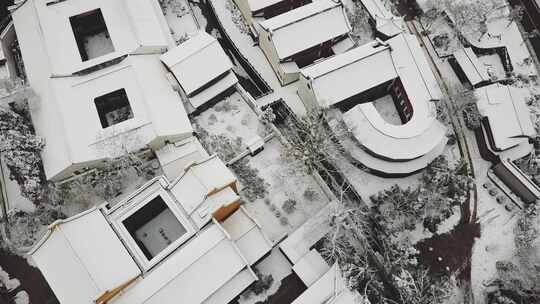 杭州法喜寺雪景浙江雪景古建筑雪景