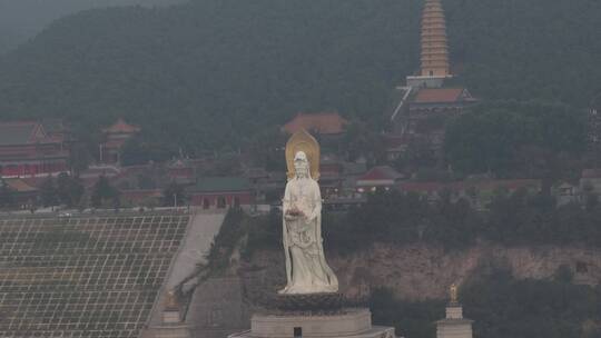 洛阳灵山寺观音佛像航拍