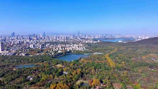 南京钟山风景区与城市风光