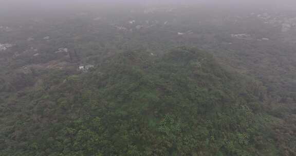 海南雷琼火山口航拍