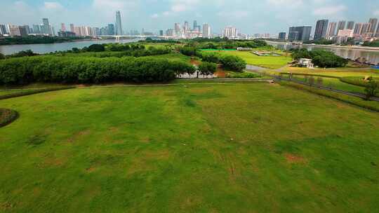 航拍广州北帝沙岛（即将建设完成）