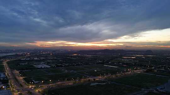 延时摄影 晚霞 日落 城市日落延时摄影 夕阳