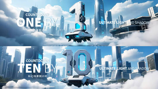 科技AI发布会启动会倒计时-宽屏版