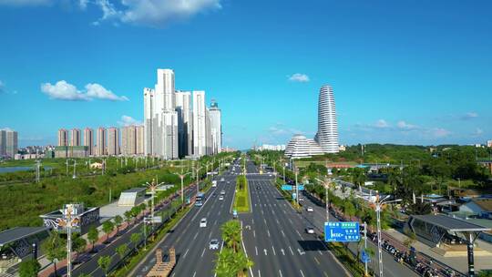 广西绿城南宁街景城市风光地标建筑航拍