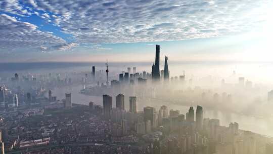 上海日出 上海夏天 陆家嘴 城市发展