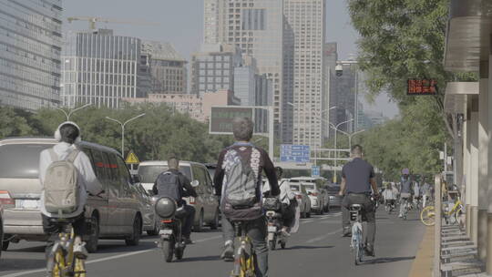 城市上班族  都市奋斗青年 上班出行