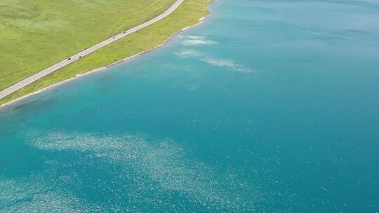 中国新疆赛里木湖夏季风景