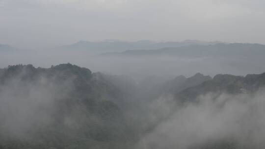 【4K-dlog】山区山雾航拍视频素材模板下载
