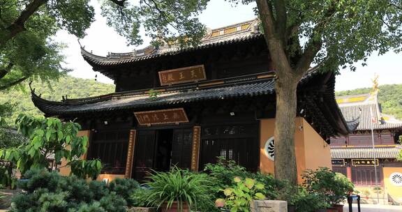 典雅寺院古建筑特写 苏州虞山宝岩禅