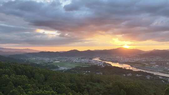 干净空镜广告唯美航拍大景城市山川