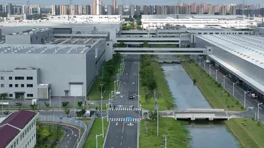 上海上汽工厂航拍