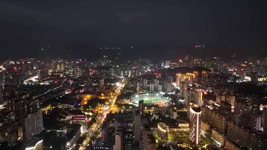 合集福建莆田城市大景夜景灯光航拍