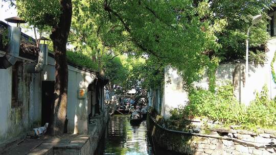 浙江绍兴鲁迅故居5A景区航拍