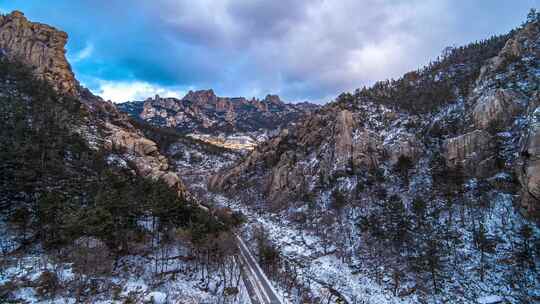 崂山雪景