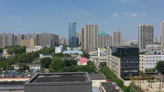 郑州市航拍高楼大厦