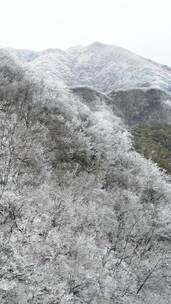 高清竖屏航拍桂林资源雾凇