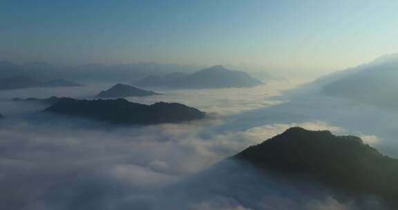 江南高山云海云雾丽水晨曦风光