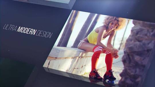 现代高级感的视频图片展示时尚旅行相册纪念册电视节目广告开场AE模板