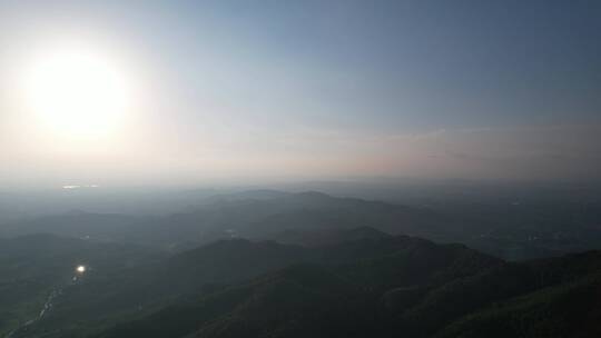 大山中风景航拍