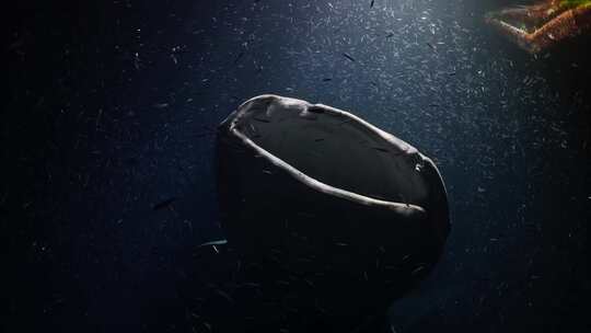水底拍摄鲸鲨