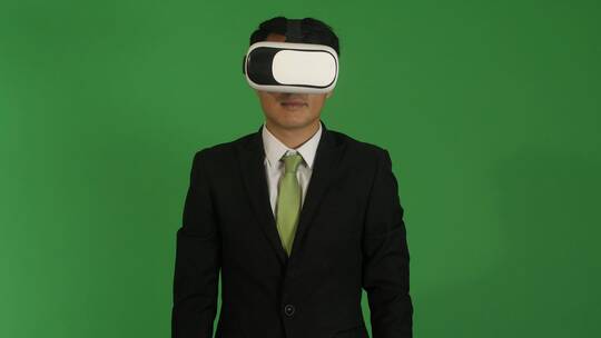 探索虚拟现实的商人