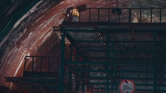 地下隧道洞内焊接作业