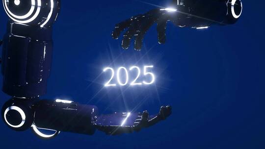 2025机械臂科技感三维概念场景视频素材模板下载