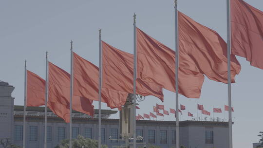 天安门红旗 大气北京 祝福祖国