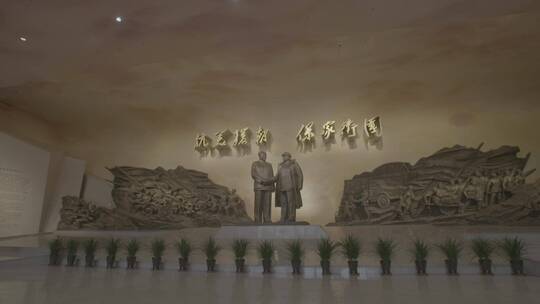 抗美援朝纪念馆内LOG视频素材模板下载
