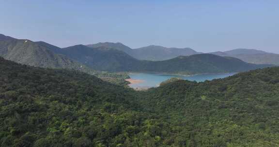 香港西贡区咸田湾航拍