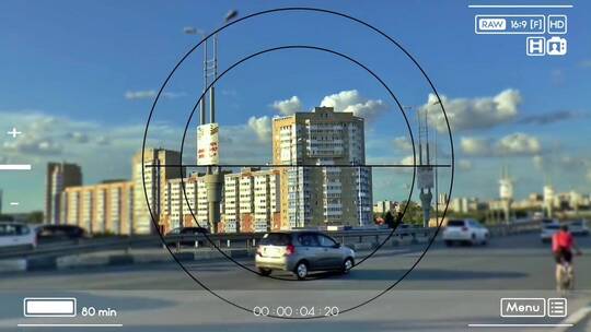 时尚相机抓拍闪光瞄准框架活动宣传视频展示AE模板