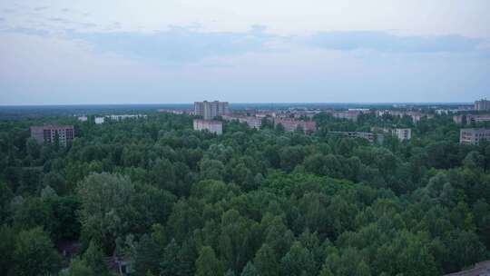 普里皮亚季废弃城市全景