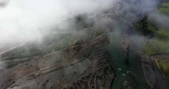 4K航拍视频青海「东柯河河流」