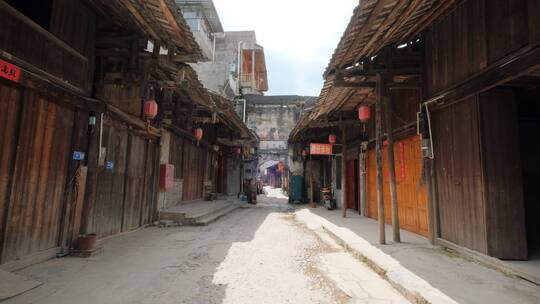 古镇老街古老乡镇古代小镇街道街景