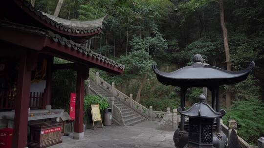 杭州飞来峰韬光寺建筑风景