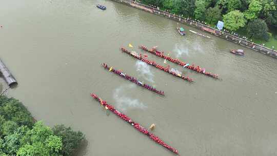 中国广东省广州市荔湾区花地河东漖龙舟景