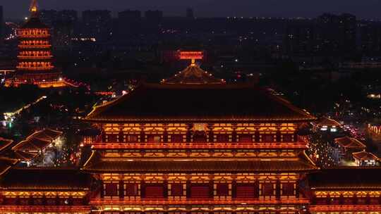 合集-洛阳应天门天堂明堂古建筑群航拍