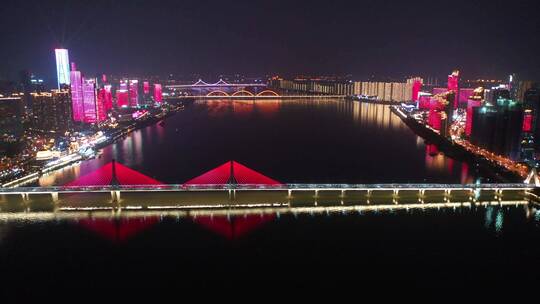 长沙银盆岭大桥夜景15