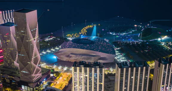 悟3航拍大连极致内透夜景