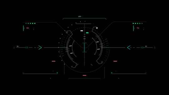 HUD驾驶舱合成目标屏幕特效科技未来