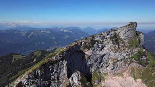 沙夫贝格峰会天线，上奥地利视频素材模板下载