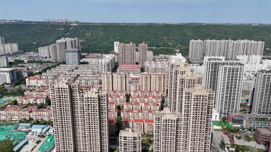 陕西城市建设城市发展航拍